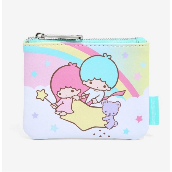 Loungefly Sanrio Little Twin Stars Rainbow Coin Purse  - Picture 1 of 7